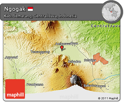 Physical 3D Map of Ngogak