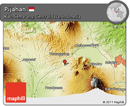 Physical 3D Map of Pijahan