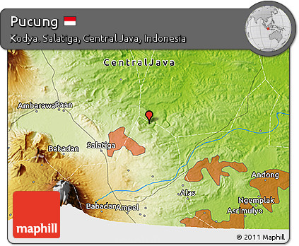 Physical 3D Map of Pucung