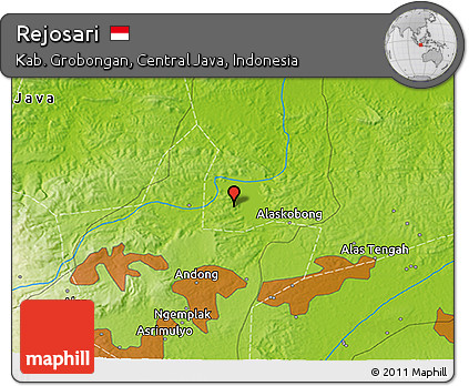 Physical 3D Map of Rejosari