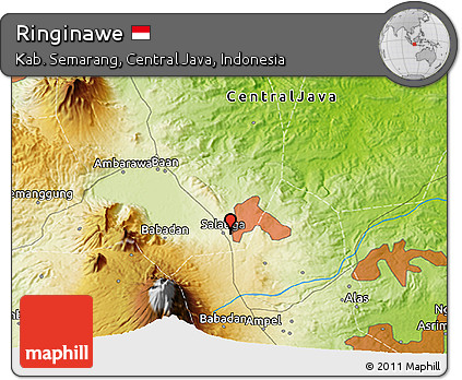 Physical 3D Map of Ringinawe