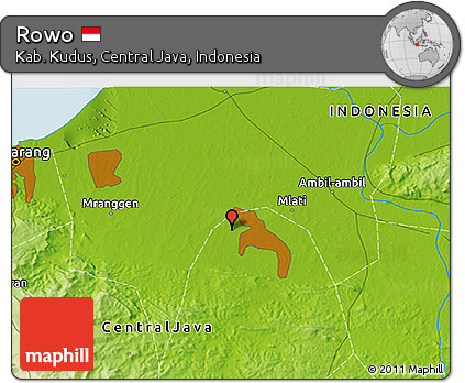 Physical 3D Map of Rowo
