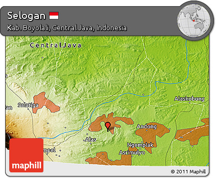 Physical 3D Map of Selogan