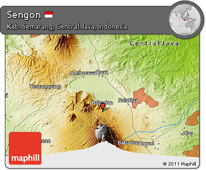 Physical 3D Map of Sengon