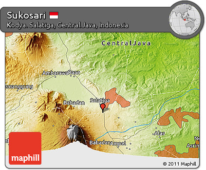 Physical 3D Map of Sukosari