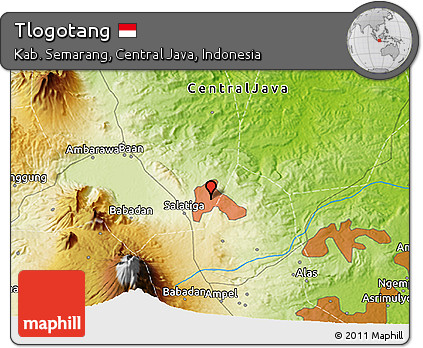Physical 3D Map of Tlogotang