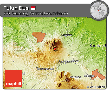 Physical 3D Map of Tulun Dua