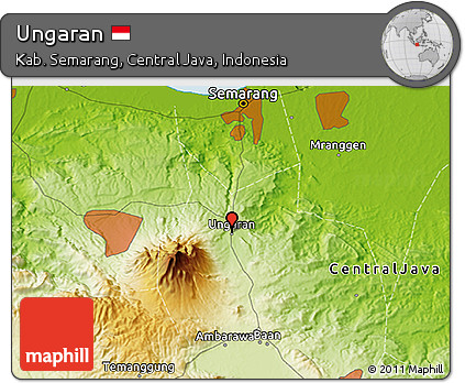 Physical 3D Map of Ungaran