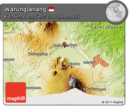 Physical 3D Map of Warunglanang