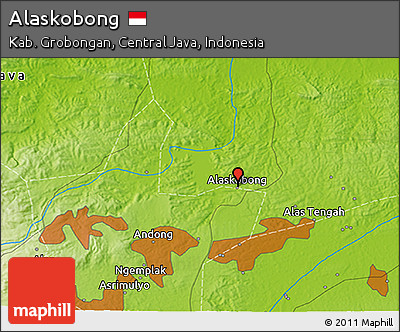 Physical 3D Map of Alaskobong