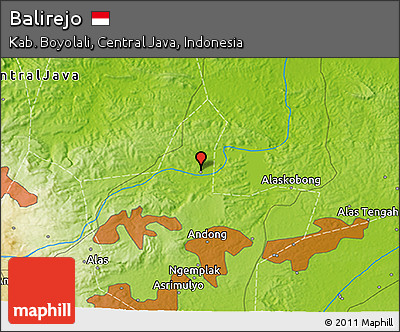 Physical 3D Map of Balirejo