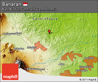 Physical 3D Map of Banaran