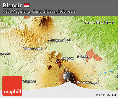 Physical 3D Map of Blancir