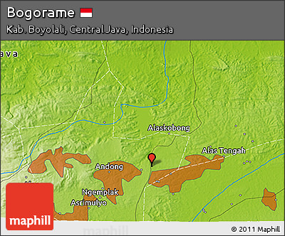 Physical 3D Map of Bogorame