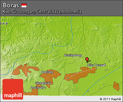 Physical 3D Map of Boras