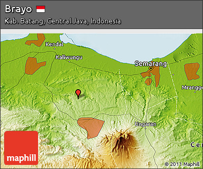 Physical 3D Map of Brayo