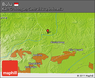Physical 3D Map of Bulu