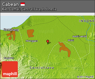 Physical 3D Map of Cabean