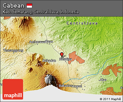 Physical 3D Map of Cabean