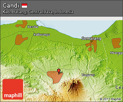 Physical 3D Map of Candi