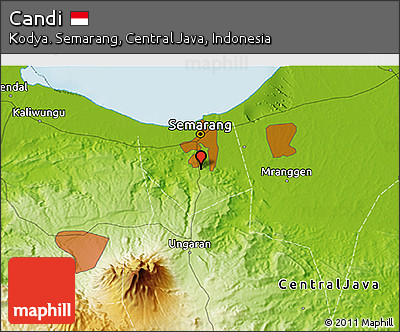 Physical 3D Map of Candi