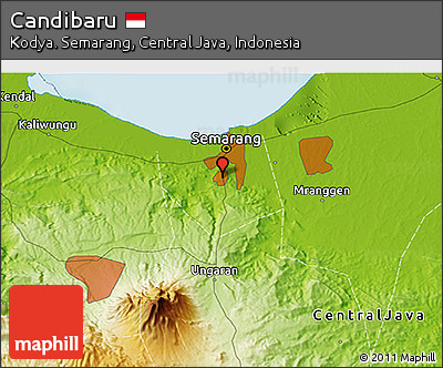 Physical 3D Map of Candibaru