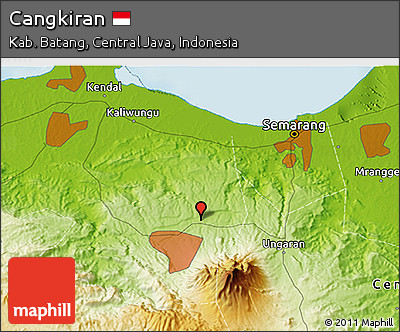 Physical 3D Map of Cangkiran