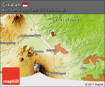 Physical 3D Map of Cikalan