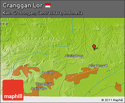 Physical 3D Map of Cranggan Lor
