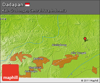 Physical 3D Map of Dadapan