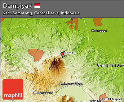 Physical 3D Map of Dampiyak