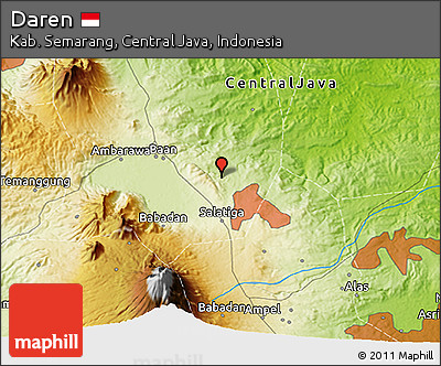 Physical 3D Map of Daren