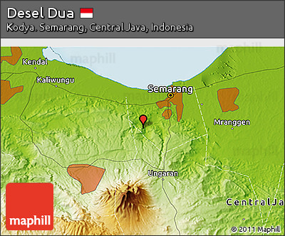 Physical 3D Map of Desel Dua