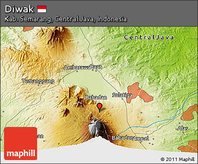Physical 3D Map of Diwak