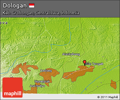 Physical 3D Map of Dologan
