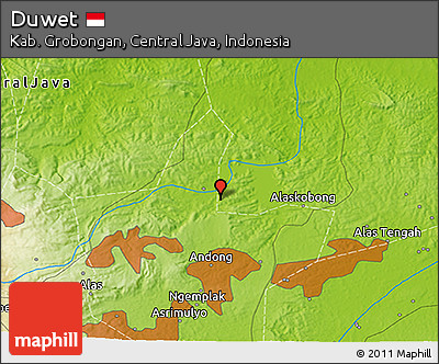 Physical 3D Map of Duwet