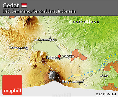 Physical 3D Map of Gedat