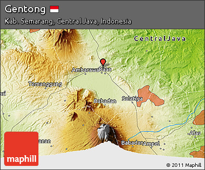 Physical 3D Map of Gentong