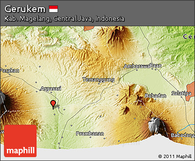 Physical 3D Map of Gerukem