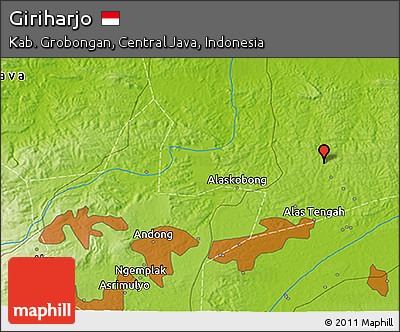 Physical 3D Map of Giriharjo