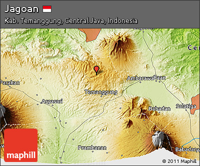 Physical 3D Map of Jagoan