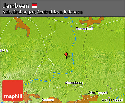Physical 3D Map of Jambean