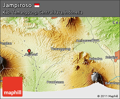 Physical 3D Map of Jampiroso