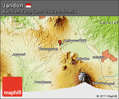 Physical 3D Map of Jandon