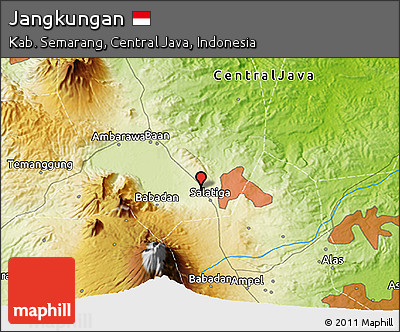 Physical 3D Map of Jangkungan