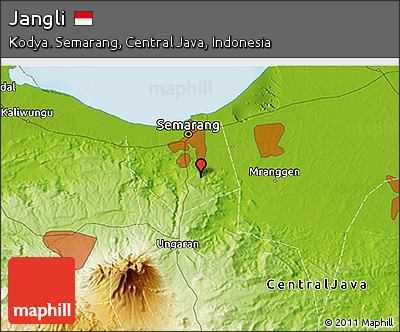 Physical 3D Map of Jangli