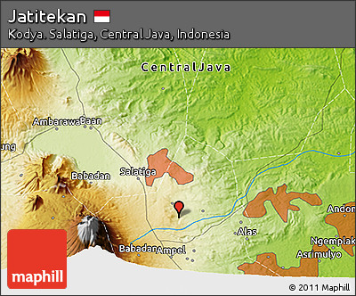 Physical 3D Map of Jatitekan