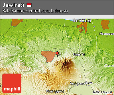 Physical 3D Map of Jawirati