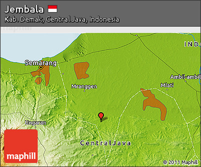 Physical 3D Map of Jembala