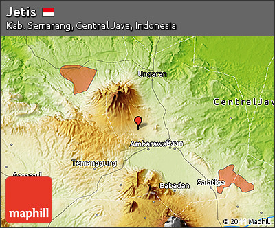 Physical 3D Map of Jetis